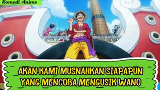 Momen Luffy mengaggap momonosuke sebagai adiknya