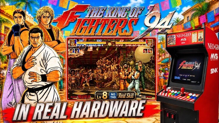 [NEO GEO][MVS] The King of Fighters '94 Mexico Team [lv8] in Real Hardware