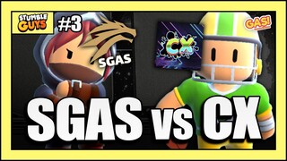 SGAS VS CX PART 3 | CLAN WAR - STUMBLE GUYS
