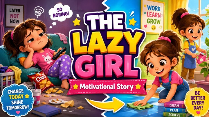 The Lazy Girl Story _ Bedtime Stories for Kids