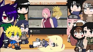 🍥🍜Naruto's Friends react to sakura amv||tiktok||part2 🍜🍥