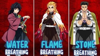 All Breathing Styles in Demon Slayer EXPLAINED! 🎬 | @EveryAnimeExplained