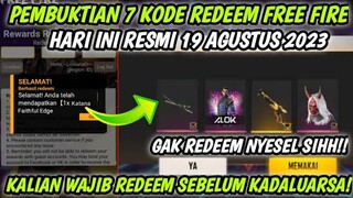 KODE REDEEM FF TERBARU 19 AGUSTUS 2023 HARI INI 100% WORK