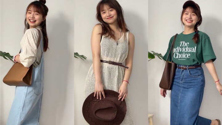 158 ซม. 53 กก. | ลุคไปโรงเรียนฤดูร้อน – แต่งตัวไม่ซ้ำตลอดทั้งสัปดาห์!