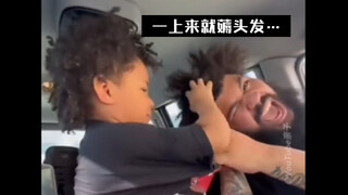 对待亲爹，使出浑身解数.…下手毫不留情😂😂