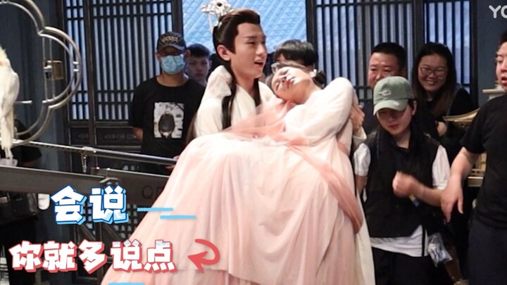 Behind-the-scenes footage from “Love and Fortune”: check out that princess carry—so steady! And she’