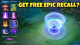 NEW! GET YOUR EPIC RECALL? NEW EVENT MOBILE LEGENDS!
