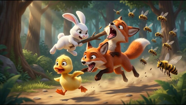 Brave Rabbit Saves Lost Duckling | Emotional Jungle Adventure Story | Mama Toons