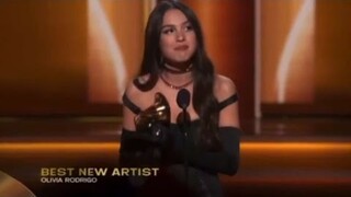 Olivia Rodrigo's Acceptance Speech for Winning "Best New Artist" at the GRAMMY Awards 2022