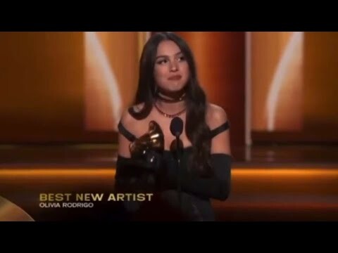 Olivia Rodrigo's Acceptance Speech for Winning "Best New Artist" at the GRAMMY Awards 2022