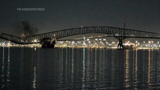 Baltimore bridge collapses after powerless cargo ship rams into support column…