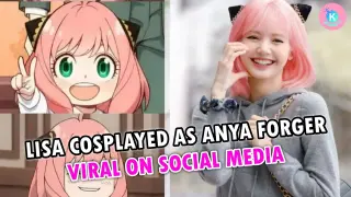 Lisa Blackpink Cosplay as Anya Forger, Even Enjoy watching 'Spy x family' Viral on Twitter