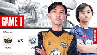 DEWA UNITED ESPORTS vs EVOS GLORY | Regular Season Week 7 Day 3 | Game 1 | #MPLIDS13