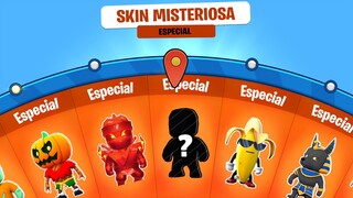 PEGUEI A NOVA SKIN MISTERIOSA DO STUMBLE GUYS...