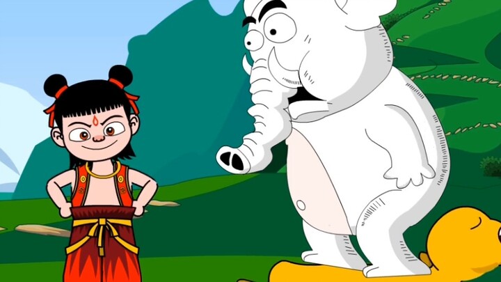 Episode 82, Teacher Li's animation "Step on the Back" - Step on Nezha