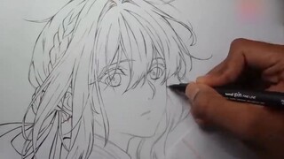 [Gambar]Violet Evergarden di Ujung Pena Pelukis