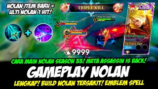 NOLAN ITEM BARU = ULTI NOLAN 1 HIT❗CARA MAIN NOLAN TERBARU❗BUILD NOLAN TERSAKIT 2024❗GAMEPLAY NOLAN