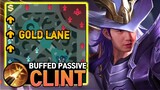 Clint Gold Lane is a new strategy now | Mobile Legends