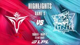 LNG vs V5 | Highlights - Game 1 | Tuần 6 Ngày 7 | LPL Mùa Xuân 2022