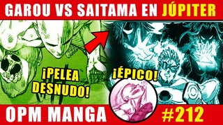 🔥MANGA 212 DE ONE PUNCH MAN EN ESPAÑOL│SAITAMA DESTROZA A GAROU EN JUPITER│BLAST Y BOROS EN ACCIÓN!