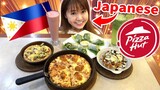 Filipino PizzaHut is Totally Different From Japanese one! So Filipino Style For Japanese