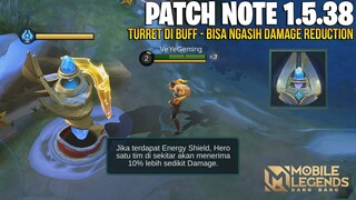 CLINT BUFF, LUNOX NERF, LING NERF, HILDA NERF, TURTLE BUFF, HARITH NERF - PATCH NOTE 1.5.38 MLBB