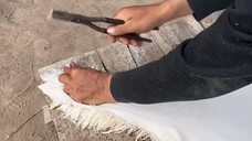 The Process Of Turning Sheep Wool Into A luxury Blanket