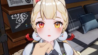 Pet Alice's cute bunny head🤤