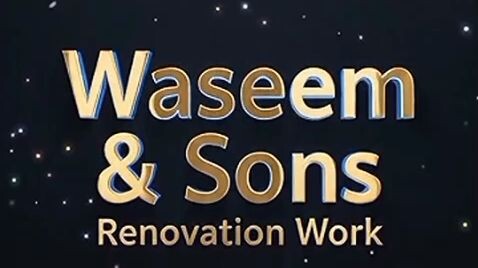 Waseem son's renovation work
