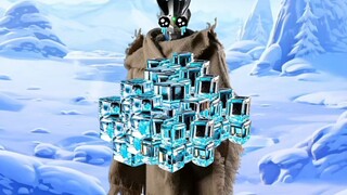 奥特曼在雪地里吃冰块