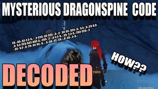 HOW we decoded the MYSTERIOUS code in Dragonspine