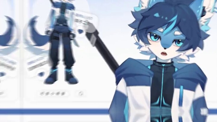 [แสดงโมเดล Live2D] หมาป่าตัวน้อยน่ารักทำอะไรในเวลากลางคืน?