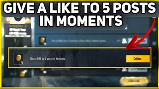 Give a Like to 5 posts in Moments in Bgmi | C1S1 M2 Week 2 Mission Explain