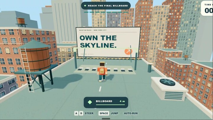 New York rooftop parking game.