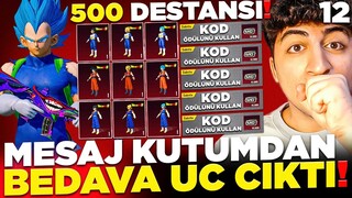 (500 DESTANSI OLDUM) MESAJ KUTUMDAN BEDAVA UC ÇIKTI! TÜM DESTANSI SETLERİ BEDAVAYA ALDIK PUBG Mobile