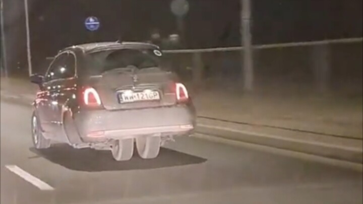 The first time I’ve ever seen such a shy and introverted car!