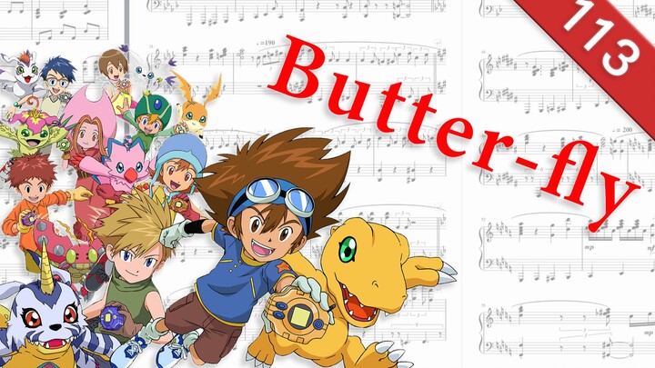【架子鼓】鼓谱(改)：Butter-Fly ——  和田光司