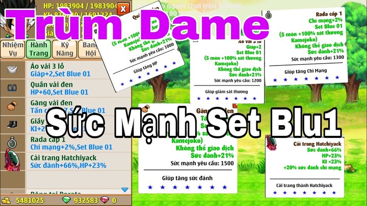 Ngọc Rồng Blue: Trải Nghiệm Sét Kích Hoạt Blue 7sao Kame Boss Cực Gắt Trùm Trái Đất Sức Đánh