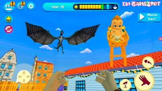 Ada Naga Besar Di Atap Rumah Bayi Sultan Tomtom - Mama Bingung Ngusirnya 😱😰 Game Ebi Gamespot