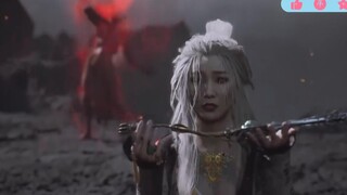 黑神话悟空铁扇公主登场，我的白毛铁扇公主，(♥∀♥)