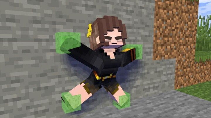 Piglin Brute Girl in stuck - minecraft animation