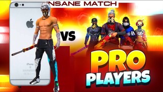 IPHONE 6S VS PRO PLAYERS - FREE FIRE 🇧🇷