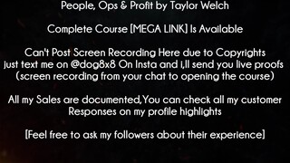 People Ops & Profit by Taylor Welch Course download