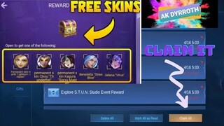 New S.T.U.N Skin Event |Chance To Get Free Skin |Mobile Legends New Event |Full Guide By AK Dyrroth