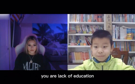 Xiaoya's response to racial discrimination by Americans