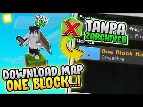 Cara Bermain Map One block Di Minecraft Mcpe 1.19 Terbaru 2022 100% Work