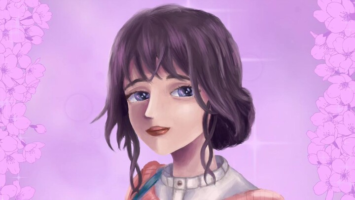 【Kaoruko】画了《薰香花朵凛然绽放》香织子 1分钟过程 | CSP