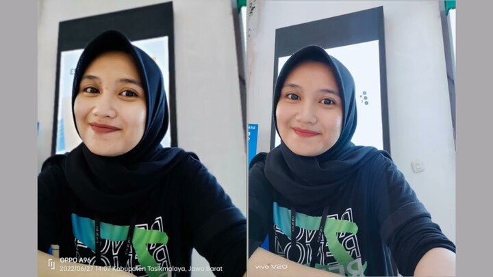 Oppo a96 vs vivo v20 camera comparison || tes kamera bagusan yang mana?