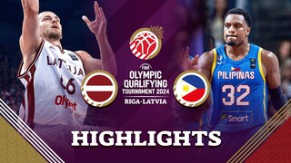 Latvia 🇱🇻 vs Philippines 🇵🇭 | Highlights | FIBA OQT 2024 Latvia
