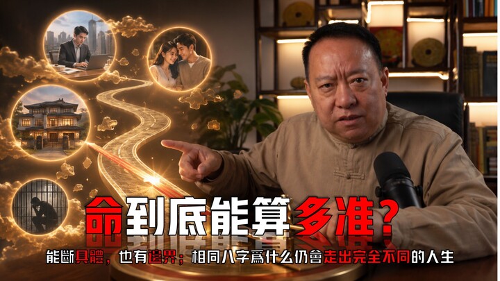 命到底能算多准！能断具体，也有边界；相同八字为什么仍会走出完全不同的人生